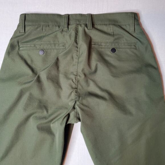 Proof Huckberry Mens Size 30X31 Nomad Chino Straight Fit Performance Pants Green - Picture 6 of 9